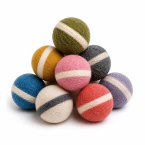 two toned wool balls